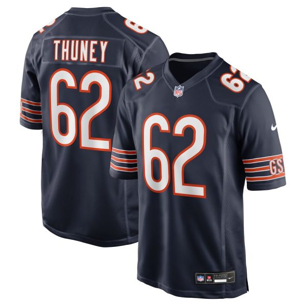 Joe Thuney 62 Chicago Bears Team Game Men Jersey - Navy