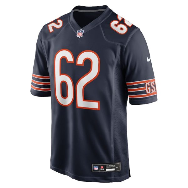 Joe Thuney 62 Chicago Bears Team Game Men Jersey - Navy - Image 2