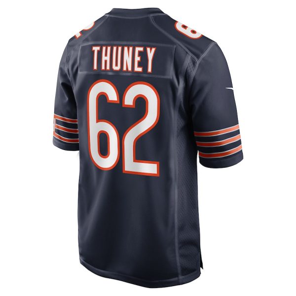 Joe Thuney 62 Chicago Bears Team Game Men Jersey - Navy - Image 3