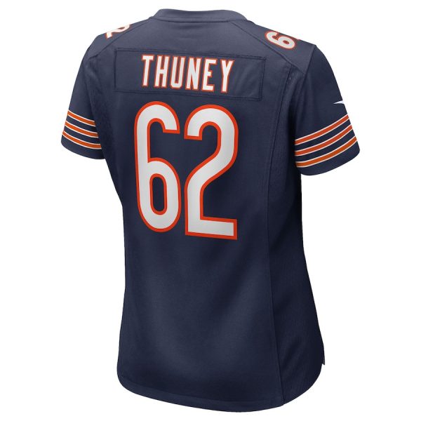 Joe Thuney 62 Chicago Bears Women's Team Game Jersey - Navy - Image 3