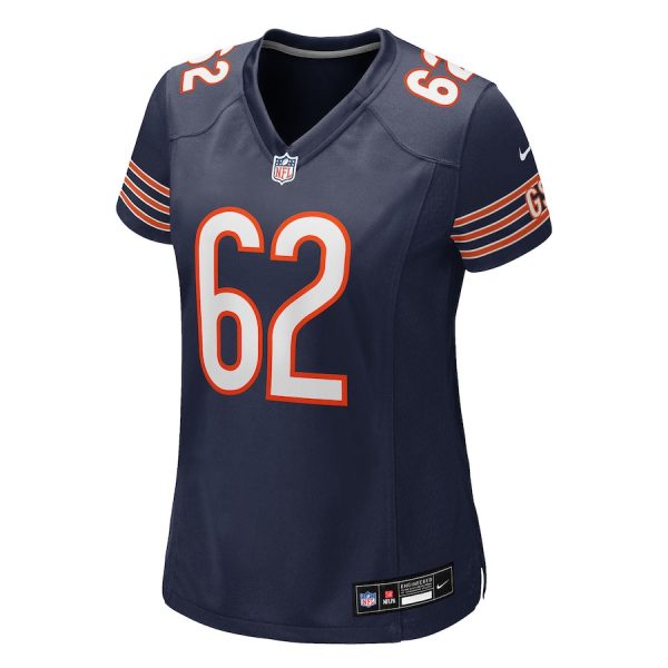 Joe Thuney 62 Chicago Bears Women's Team Game Jersey - Navy - Image 2