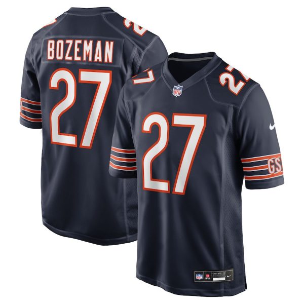 Swayze Bozeman 27 Chicago Bears Team Game Men Jersey - Navy