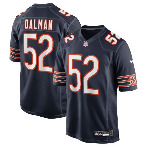 Drew Dalman 52 Chicago Bears Team Game Men Jersey - Navy